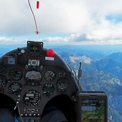 Flugwegposition um 13:17:02: Aufgenommen in der Nähe von Eisenerz, Österreich in 2892 Meter